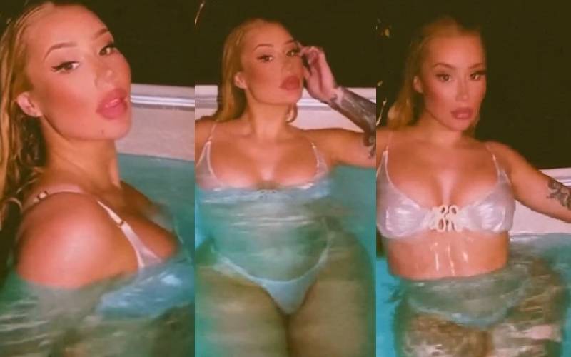 Iggy Azalea Naked Big Boobs In Pool